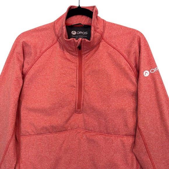 OROS Men’s SolarCore Explorer Quarter Zip Pullover Heather Orange Size‎ Large - Picture 5 of 16